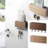 Decorative Simple Small Wall Hooks with Space Saving Storage Rack Holder